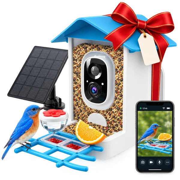 Solar Wireless Bird Feeder Camera — Watch Birds Live