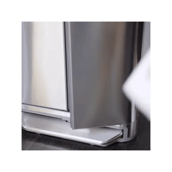 13 Gallon Stainless Steel Step Trash Can with Front Access