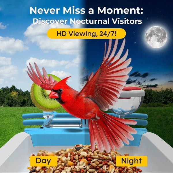 Solar Wireless Bird Feeder Camera — Watch Birds Live