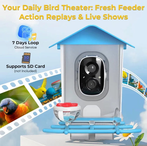 Solar Wireless Bird Feeder Camera — Watch Birds Live
